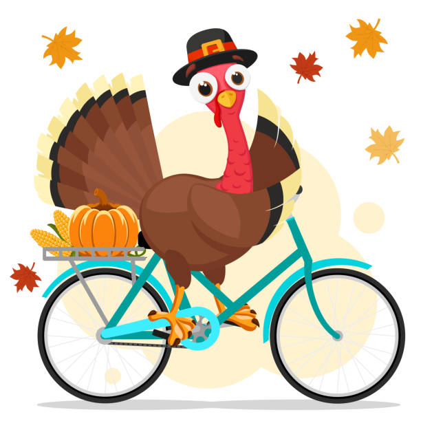 turkey on bike